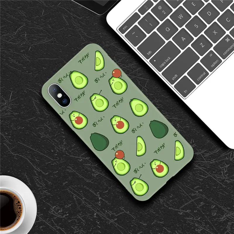 7268 Чехол Ottwn цветы Кактус авокадо для iPhone 11 Pro XS Max 6 6s 7 8 Plus X XR 5 5S SE зеленый Растительный чехол для телефона мягкий ТПУ чехол - Цвет: 7268