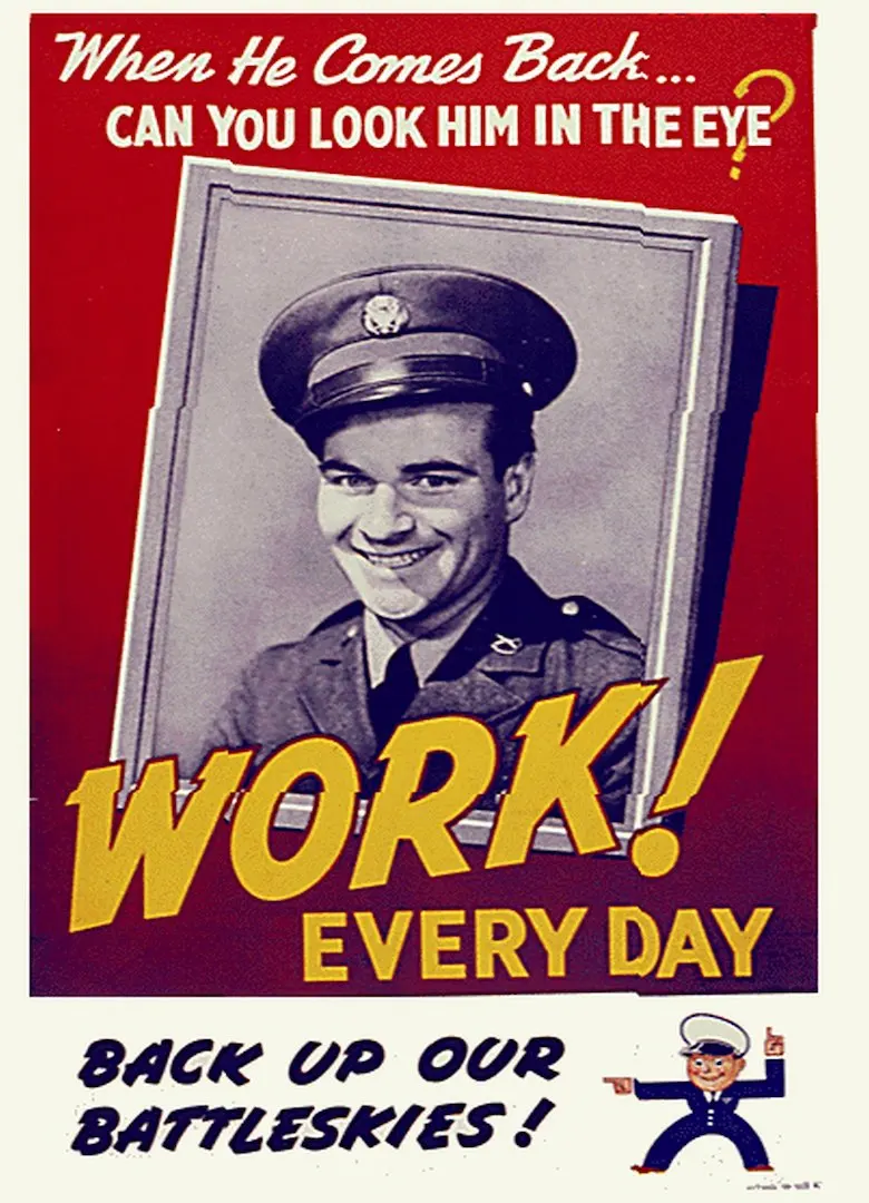 Винтажный пропагандистский постер США WW2 используйте заботу предоставьте свои