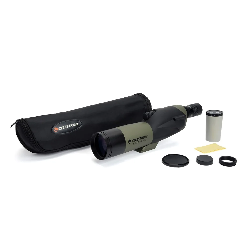 Телескоп Celestron ULTIMA65 прямой рефрактор зум 18x-55x многослойный для наблюдения за