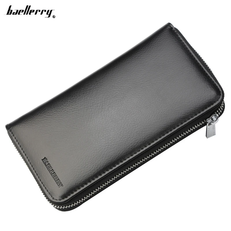 Baellerry новый анти магнитная дамы кожаный кошелек RFID нескольких карт молния