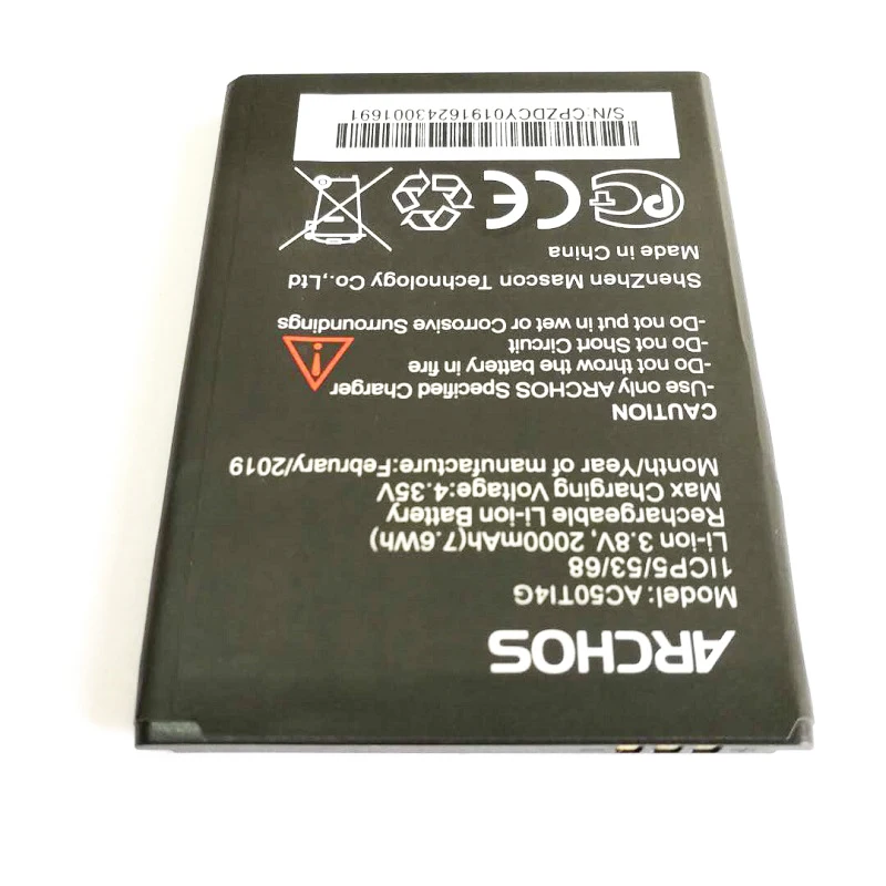 Новинка 3,8 V 2000mAh AC50TI4G высококачественный Сменный аккумулятор для мобильного телефона Archos 50 titanium 4G+ подарок