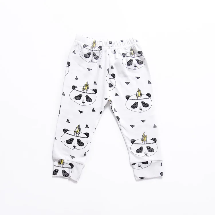 style12 Хлопковые детские штаны для мальчиков и девочек, штаны на подгузник спортивные детские штаны-шаровары детская одежда для новорожденных с рисунком лисы и панды - Цвет: style12