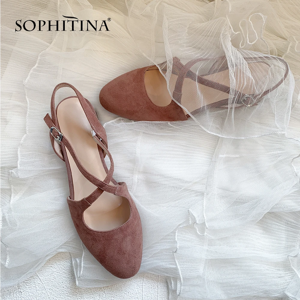 SOPHITINA/Новые Модные женские босоножки Удобная Высококачественная обувь из