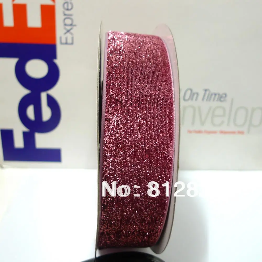 1-1/2'' 38mm #22 Mauve Glitter Metallic Velvet Ribbon | Дом и сад