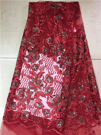 GOLD High Quality African Lace Fabric 2018 Embroidered Frence Fabrics Nigerian Guipure Cord With Stones | Дом и сад