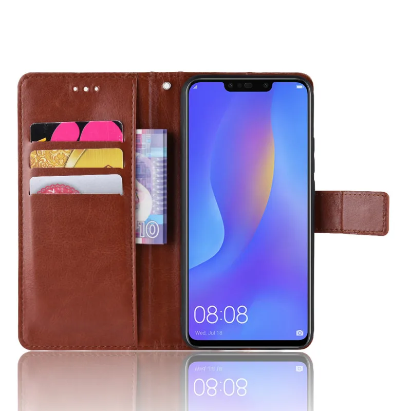 Чехол для Huawei Nova 3i чехол Роскошный кошелек из искусственной кожи задняя крышка