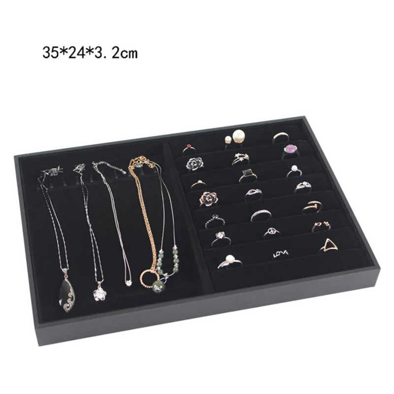 Шкатулка для украшений пластины украшения Дисплей держатель серьги кольцо часы