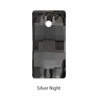 Silver night shadow Стеклянная подвеска для изготовления ювелирных изделий, стразы, кристальная подвеска, ожерелье, блестящее украшение для свитера, подвеска для одежды - Цвет: Silver night shadow