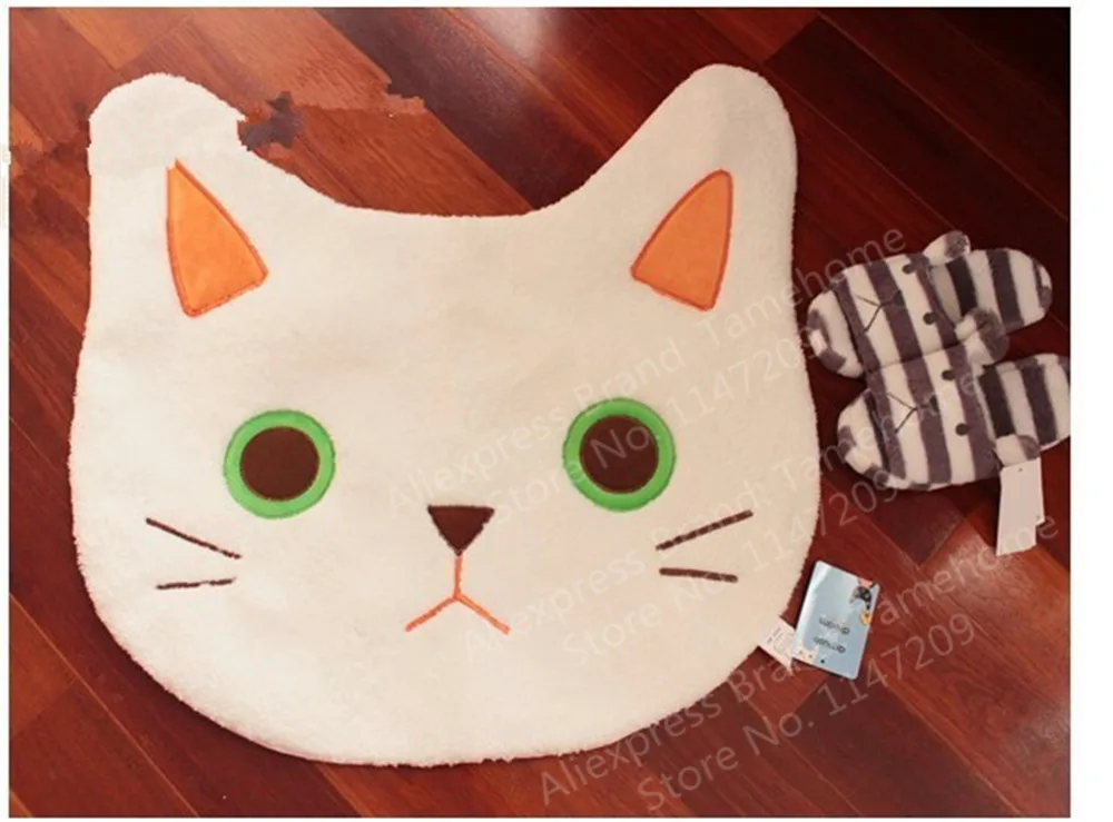 NiceRug коврик &quotКотенок&quot мягкий машинная стирка вырезать коралловый бархат