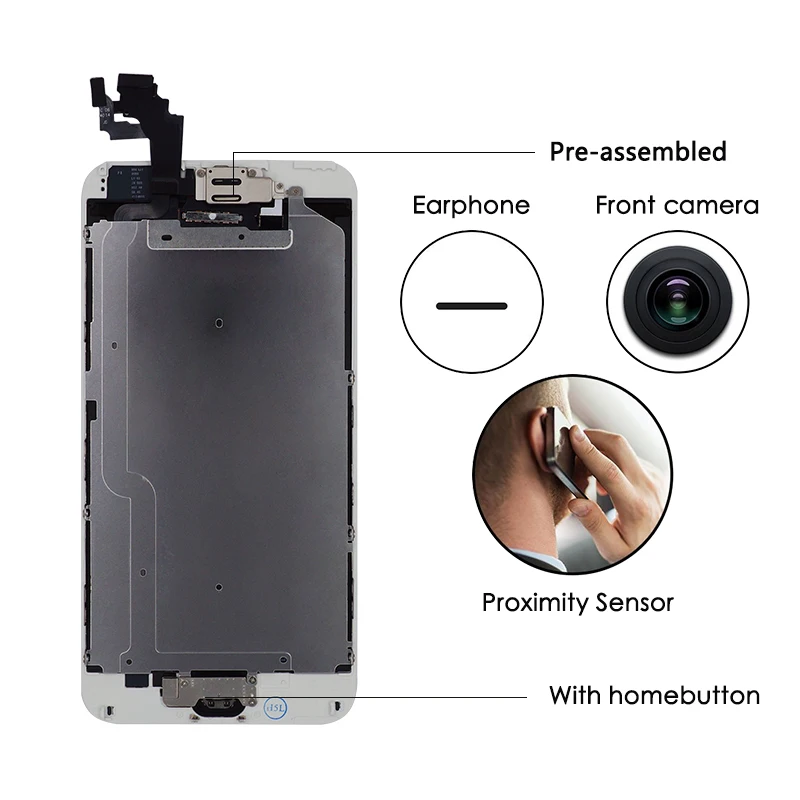 EFAITH AAA качественный полный комплект ЖК-дисплей для iPhone 6p с 3D сенсорным экраном