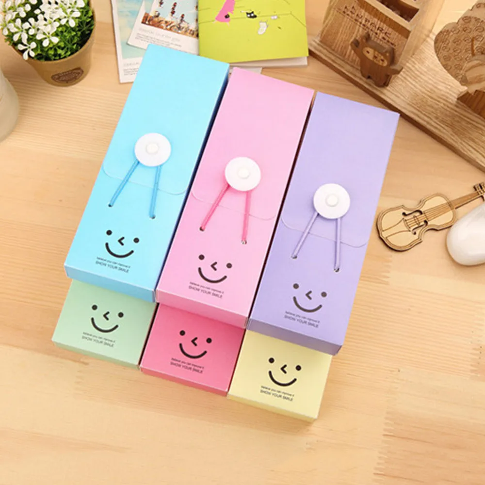 Student Kids Cute Candy Color Plastic Simple Pen Pencil Case | Канцтовары для офиса и дома