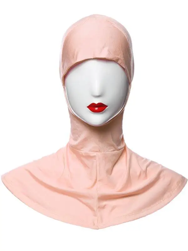 khaki Bone Bonnet мусульманский хиджаб для женщин под шарф Кепка для шеи крышка для внутренней головы одежда мода Amira Niquabs головной платок Hijabs простой - Цвет: khaki