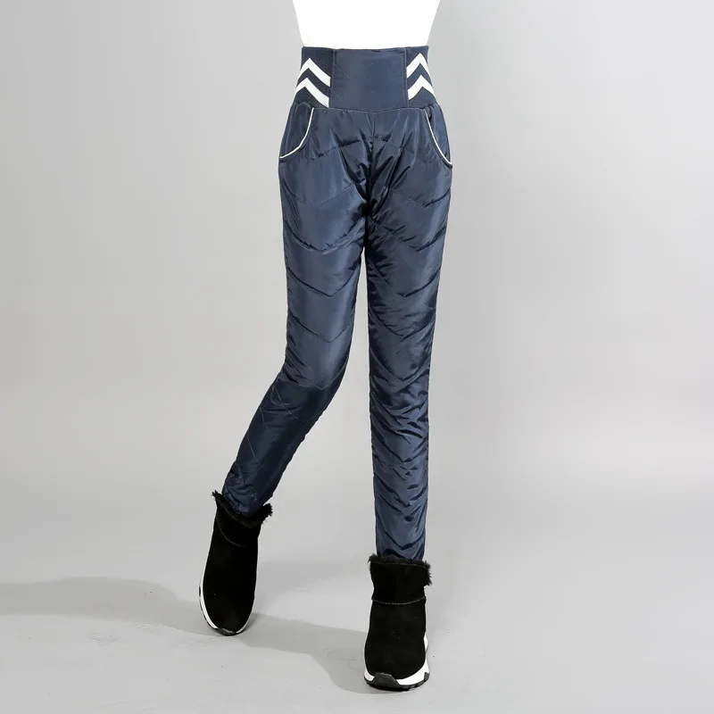 Новые модные зимние брюки на утином пуху детские теплые для девочек