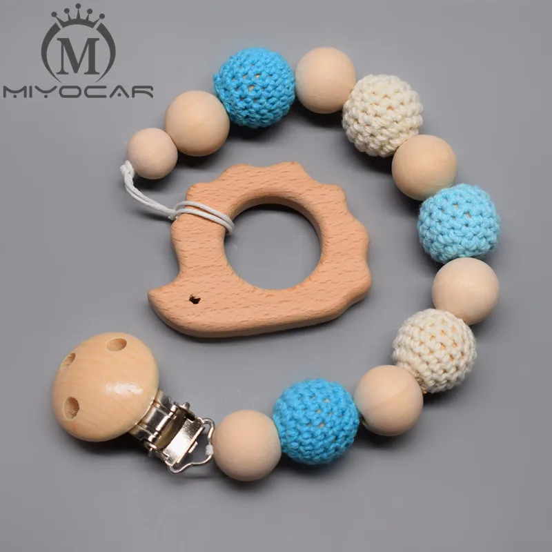 MIYOCAR натуральный безопасный деревянный синий бисер для вязания крючком