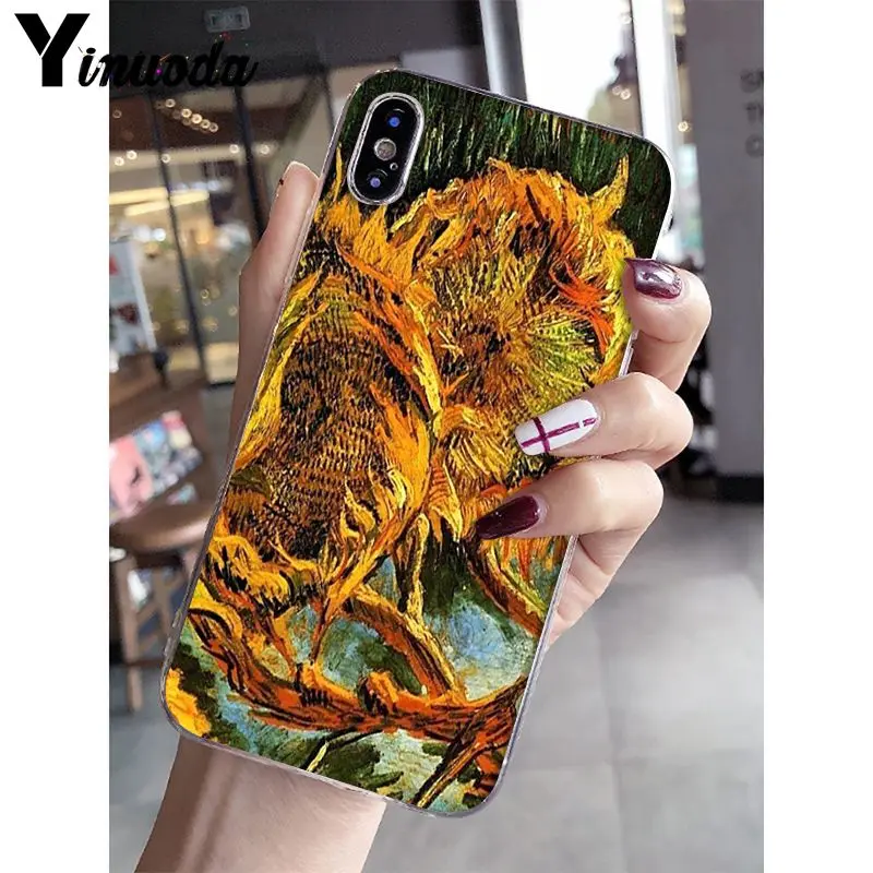 A7 Yinuoda Ван Гог Картина маслом Мон картина маслом мягкий чехол для телефона iPhone X XS MAX 6 6s 7 7plus 8 8Plus 5 5S SE XR 10 - Цвет: A7
