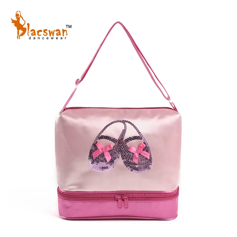 

Girls Pink Ballet Bag Pointe Shoes Paillette Embroidery Cute waterproof Dance Bag for BALLET KIDS Children Dancing Shoulder Bag