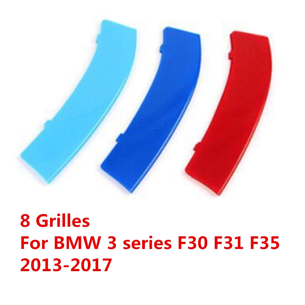 Для BMW 3 серии F30 F31 F35 (8 решеток) 2013 до 2017 3D M Передняя решетка отделка Автоспорт