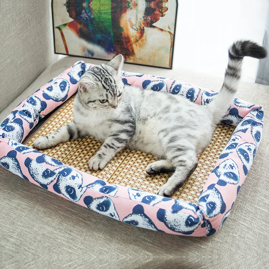 Summer Dog Mattress Bed Cozy Dogs Mats Puppy Space Playpen Kennels Casinha De Cachorro Cages Lit Chien Animal Supply 50Z1506 | Дом и сад