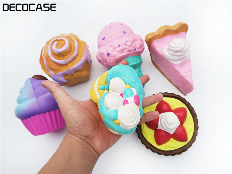 Decocase 1 PC Унти стресс настоящая Супер Джамбо торт сыр пудинг кекс мороженое