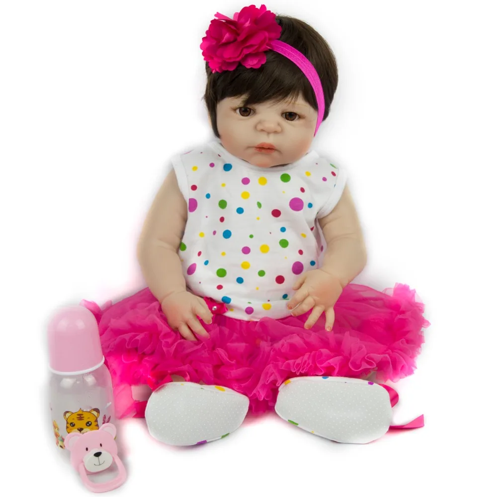 Bebe Reborn восстановить кукла 55 см Силиконовая полный куклы Звезда модный