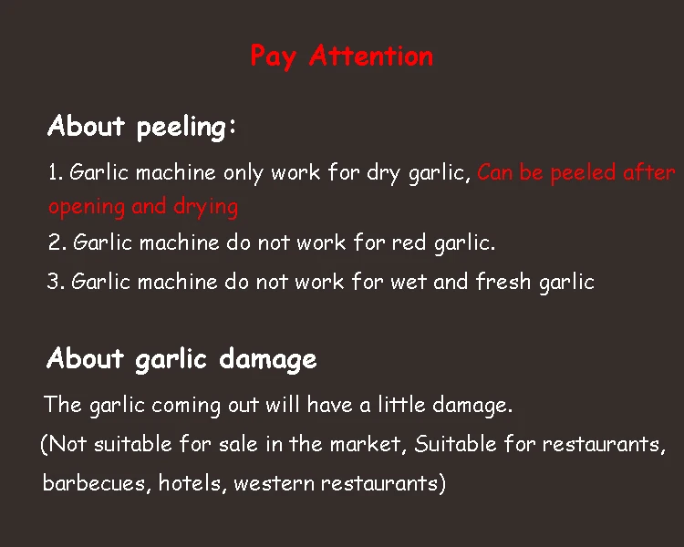 

Household Electric Garlic Peeling Machine Small Stainless Steel Garlic Peeler 25kg/h Commercial Garlic Peeler