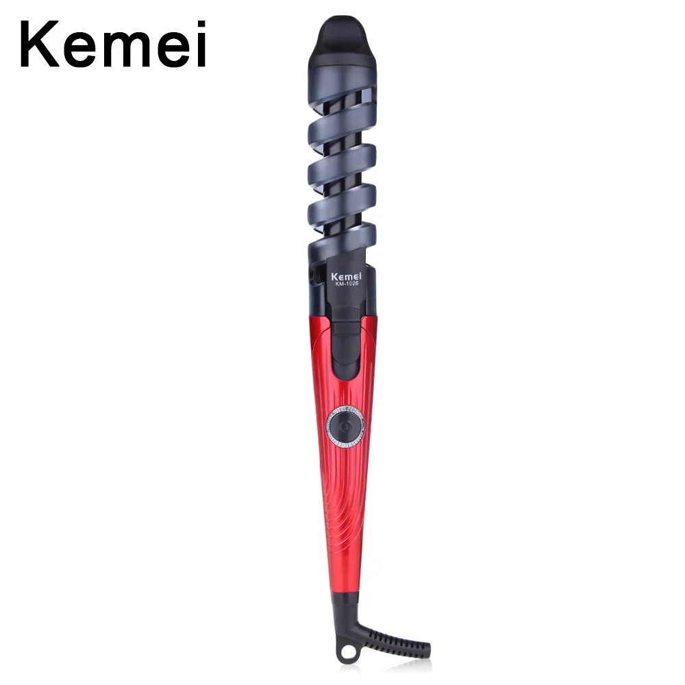 Kemei KM 1026 анти ожога спиральная палочка стильные щипцы для завивки волос завивка