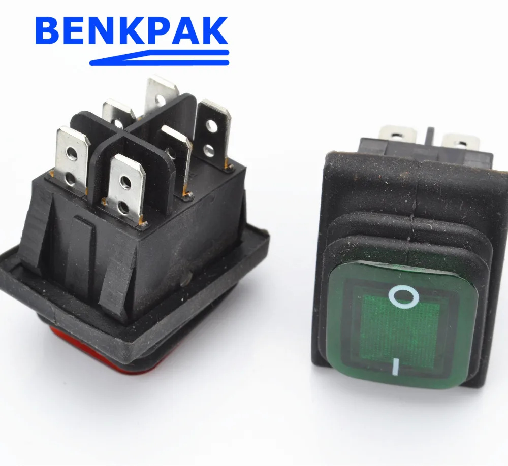 Переключатель игровой машины 1 шт. Водонепроницаемый 6 pin ON OFF Погодный пакет лодка