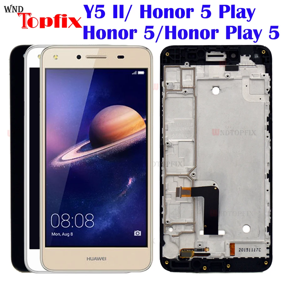 

ЖК-дисплей для Huawei Y5 2, сенсорный экран, дигитайзер в сборе с рамкой для Huawei Y5 II, ЖК-дисплей, яркий дисплей