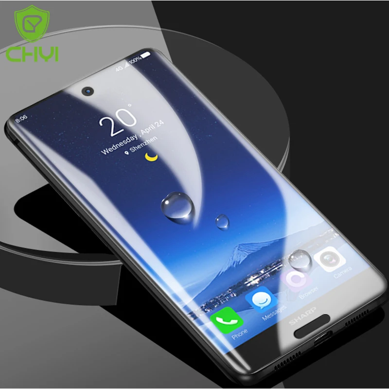CHYI 3D изогнутая пленка для Sharp Aquos S3 S2 S3mini защита экрана Взрывозащищенная полная