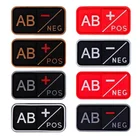 Серые сувениры для болельщиков, 3D ПВХ A + B + AB + O + позитивные A- B- AB- O-отрицательные патчи для группы крови, тактические значки