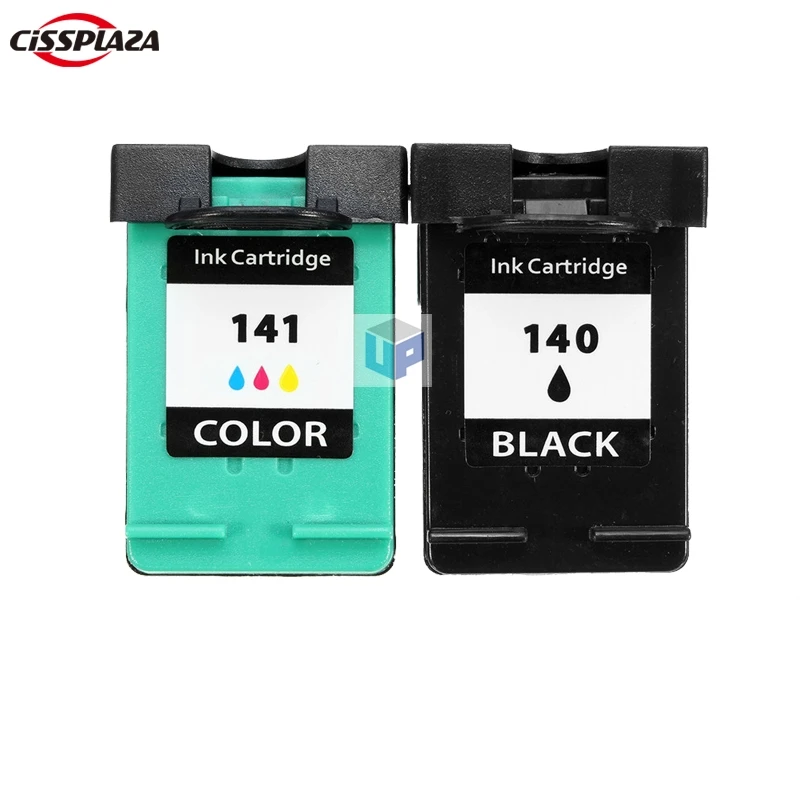 

CISSPLAZA 2pcs compatible for HP140 141 ink cartridge for DeskJet D5360 D5363 D4260 D4263 D4363 OfficeJet J6413 J5783 C4275