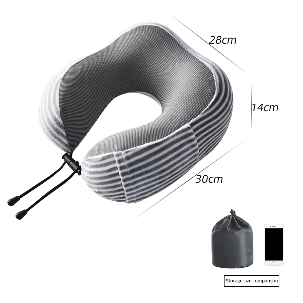 U-образная подушка для путешествий самолета шеи аксессуары удобные подушки сна