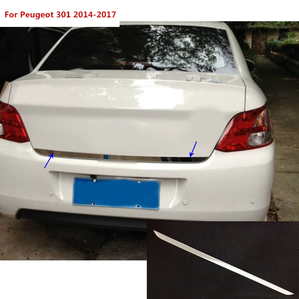 Для Peugeot 301 2014 2015 2016 2017 автомобильные палочки корпус крышка из нержавеющей стали