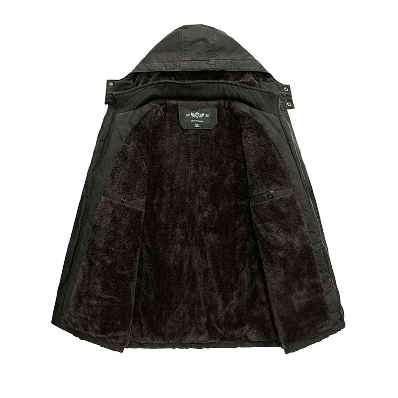 Winter Jacket Men 7XL 8XL Warm Big Size Coat 2022 Thicken Windbreaker High Quality Fleece Cotton-Padded Parkas Military Overcoat