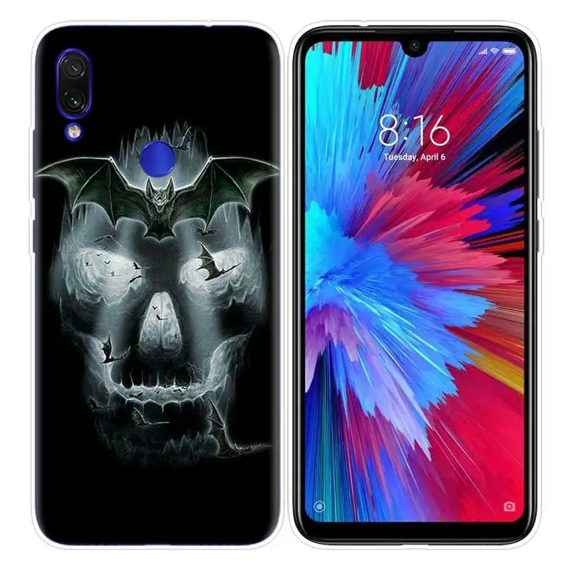 Чехол с черепом для Xiao mi Red mi Note 7 7S K20 Y3 GO S2 6 6A 7A 5 Pro mi Play 9T A1 A2 8 Lite Poco F1