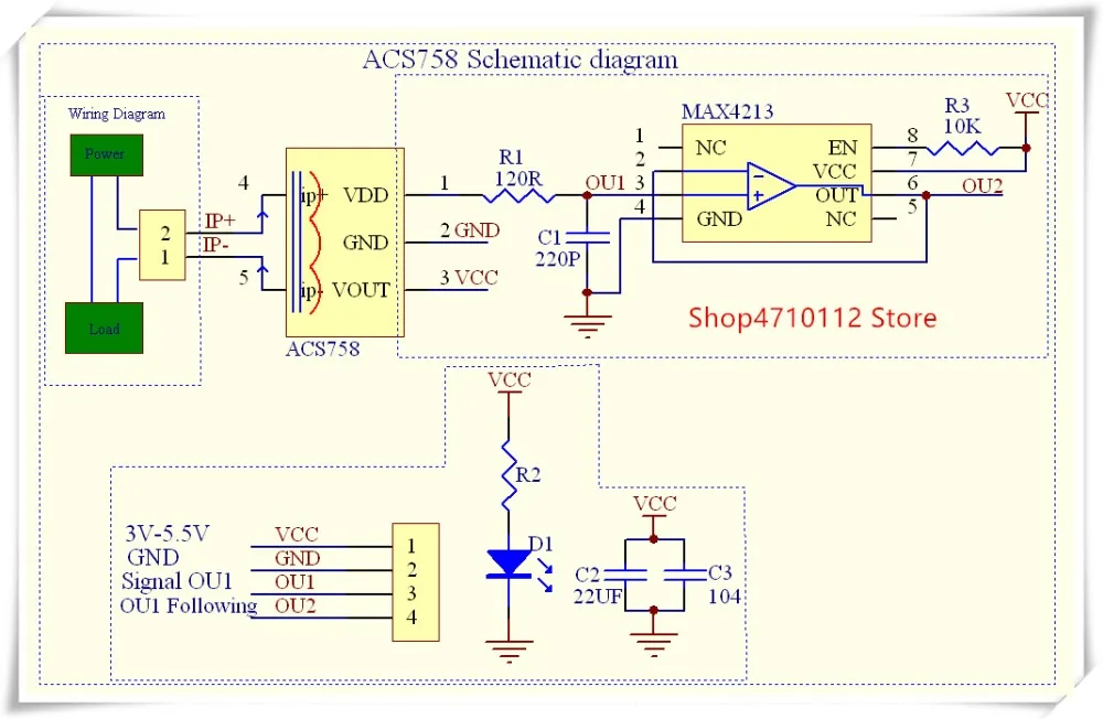 Новинка 1 шт./лот ACS758LCB-050B ACS758 ACS758LCB 050B 120 kHz полоса пропускания AC DC:-50-50A 0 04 V/1A |