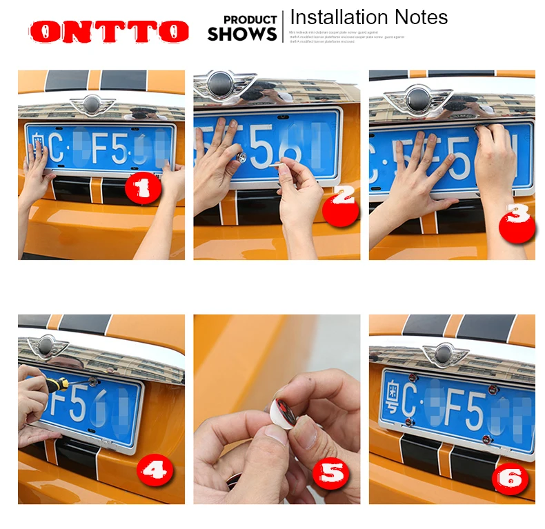 Наклейки с логотипом болты для номерного знака автомобиля защитой от кражи винты