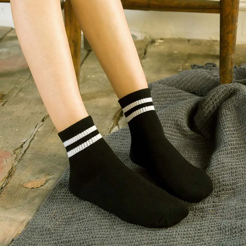 [COSPLACOOL]2017 женские Школьные носки в полоску стиле Харадзюку для влюбленных