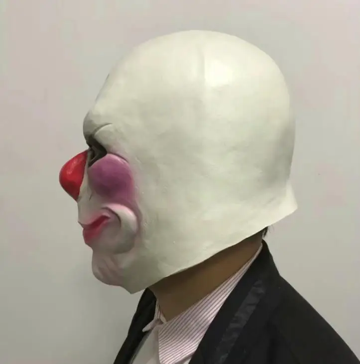 Игры Payday 2 ограбление Джокер Хэллоуин аксессуары для косплея на голову полностью, из латекса маски