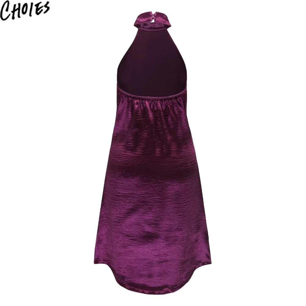 Женское платье с металлическим отливом 3 цвета пикантные низкой спиной короткое