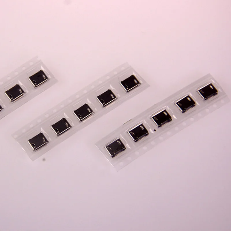 10 шт./лот Micro USB SMT 5 контактный гнездовой разъем типа B гнездо монтаж печатной платы