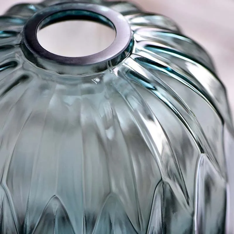Glass vase living room home decoration flower arrangement dried art garden Chinese style simple | Дом и сад