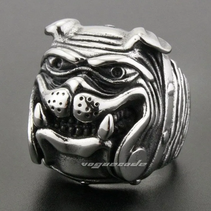 Серебряное модное кольцо из нержавеющей стали 316L Крутое мужское с милым