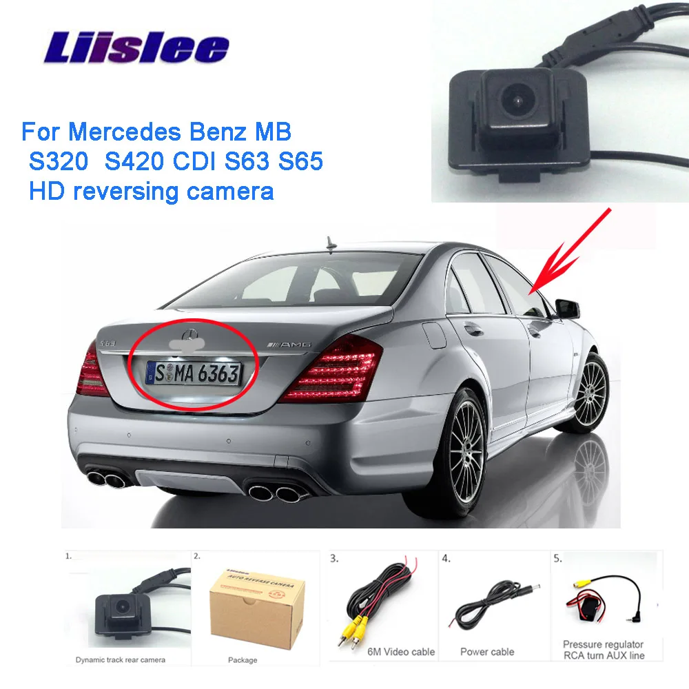 Liislee Автомобильная камера заднего вида для Mercedes Benz S320 S420 CDI S63 S65 Высокое качество HD
