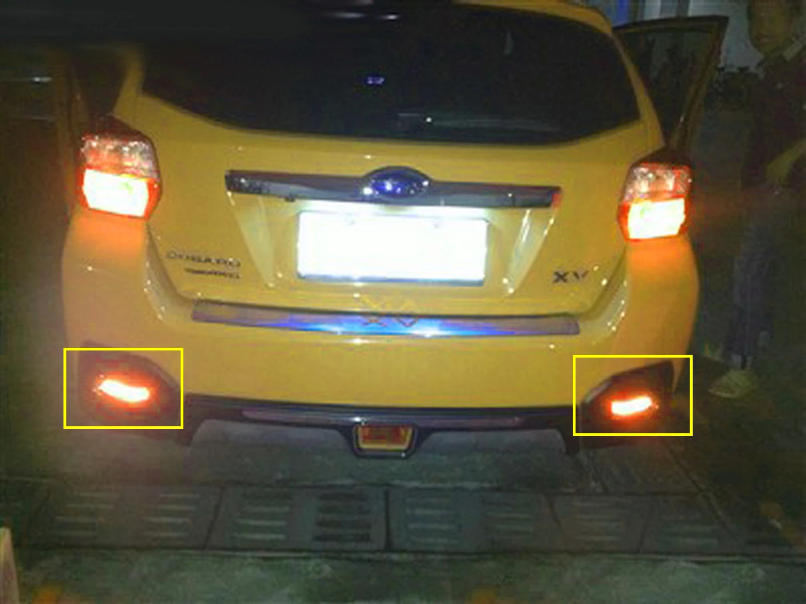 

ANGRONG 2X LED Rear Bumper Reflector Turn Signal Brake Stop Light For Subaru Impreza Legacy