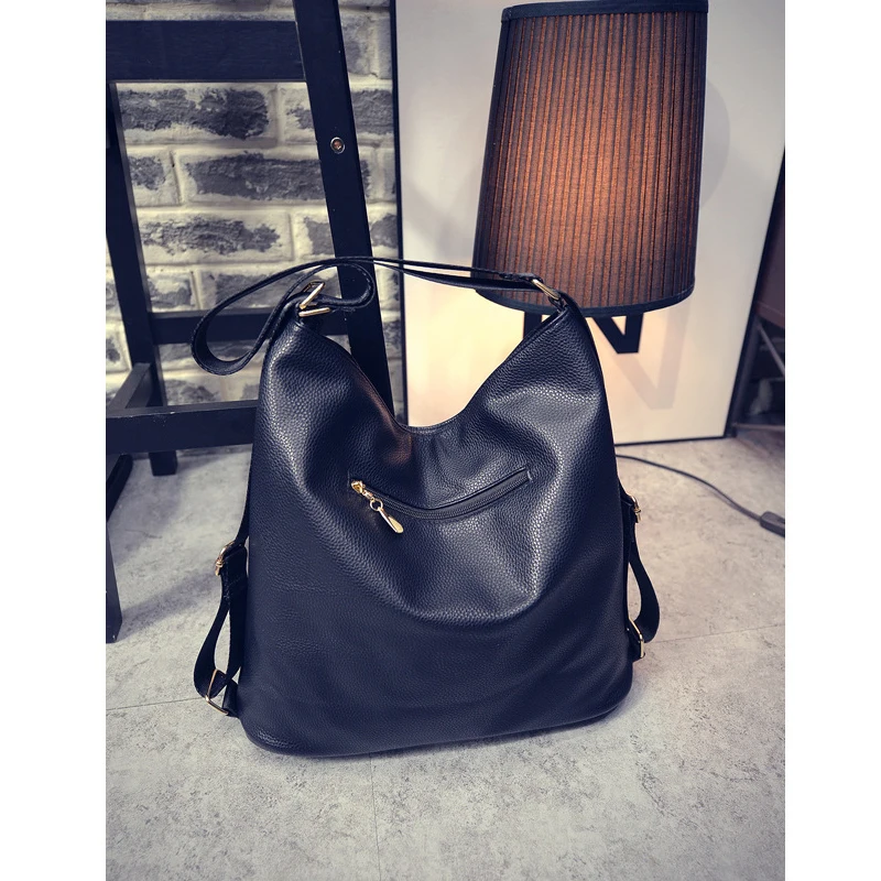 Серая сумка-хобо женские кожаные сумки многофункциональная винтажная сумка на