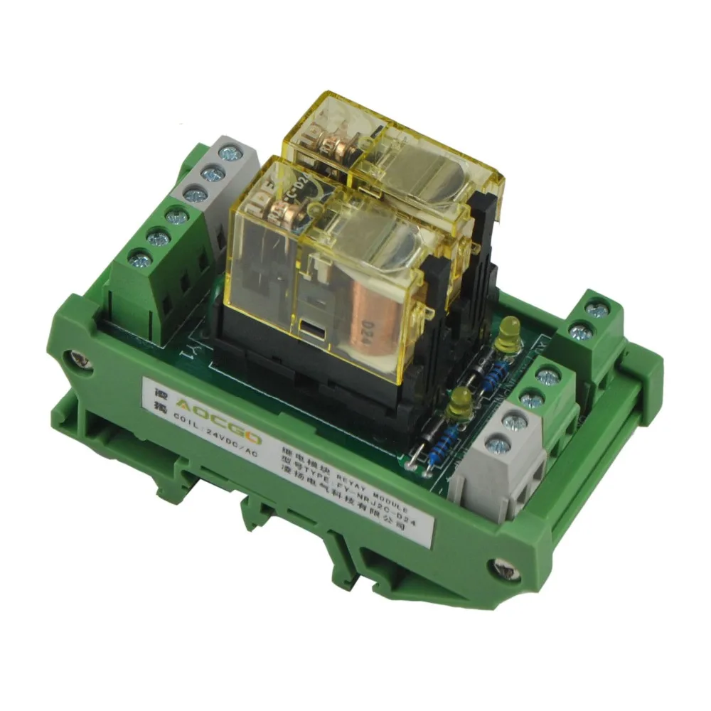 2 канальный 1 SPDT модуль релейного интерфейса с креплением на DIN рейку IDEC RJ1S|interface