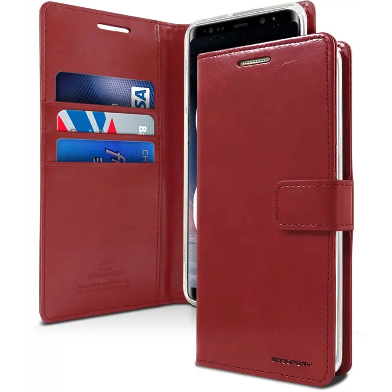 Оригинальный Mercury Goospery Blue Moon Diary PU кожаный Магнитный Флип кошелек чехол для Samsung