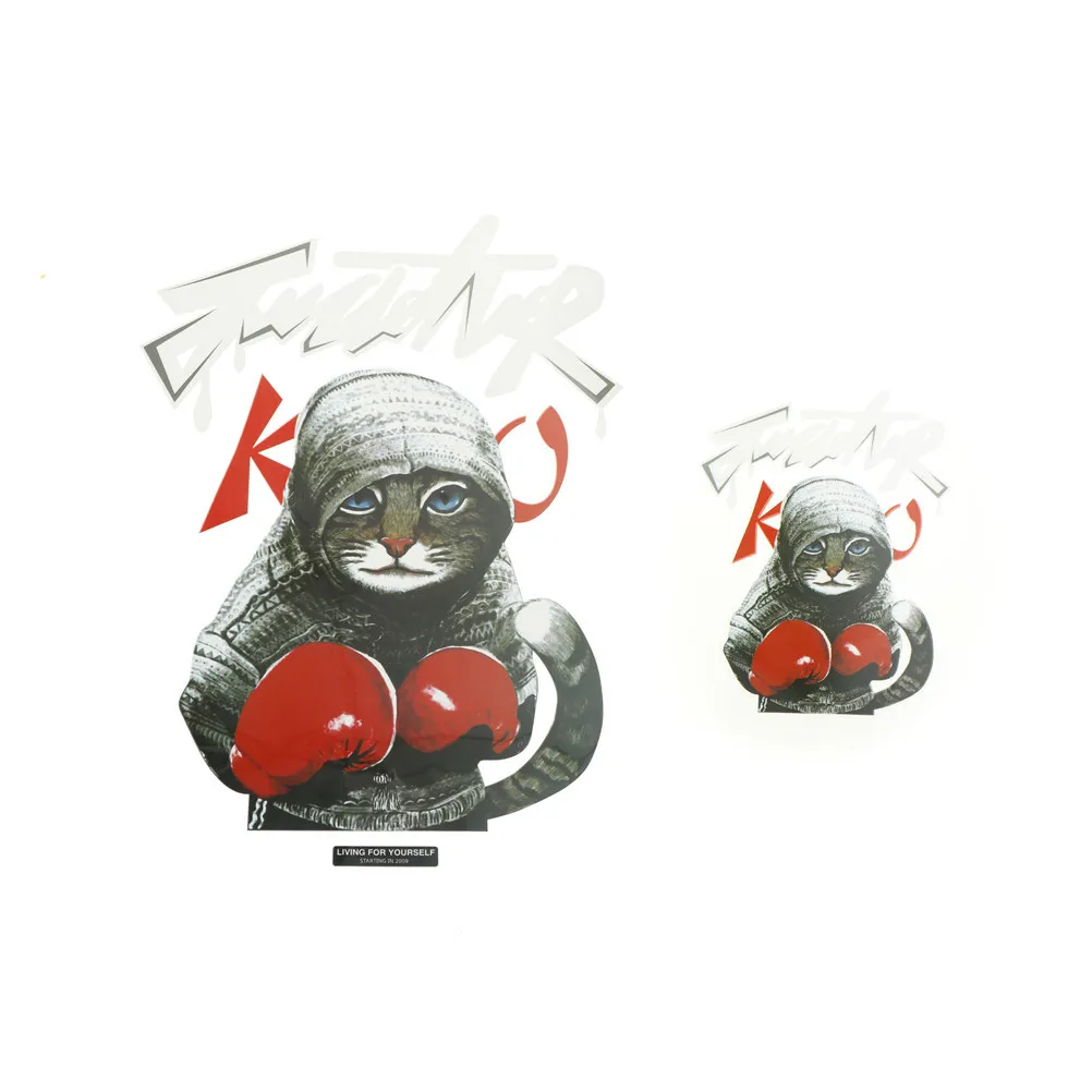 1 шт. бокс Кот Железный на DIY одежда футболки сумки украшения Печать патчи