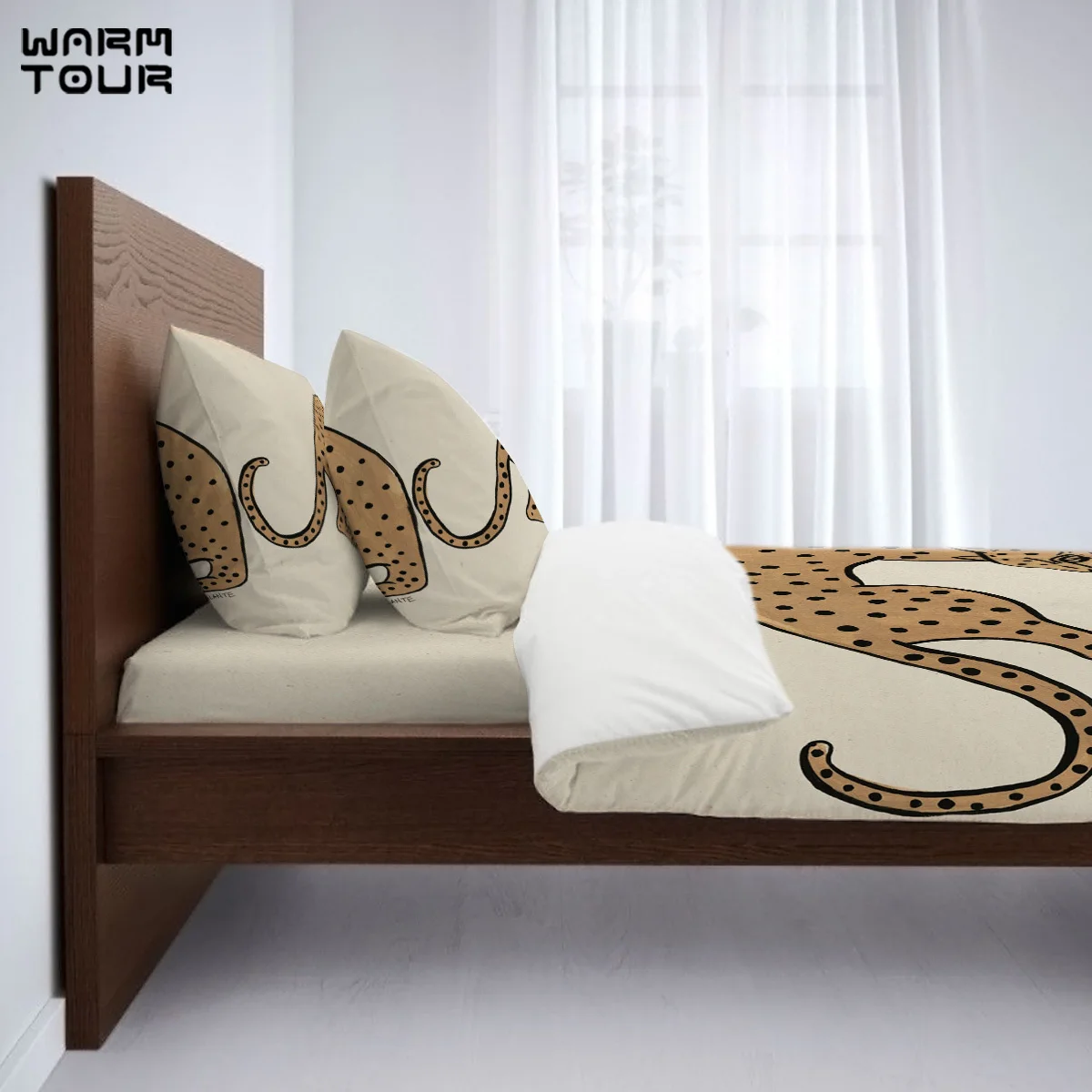 Комплект постельного белья WARMTOUR из 4 х предметов пододеяльник с